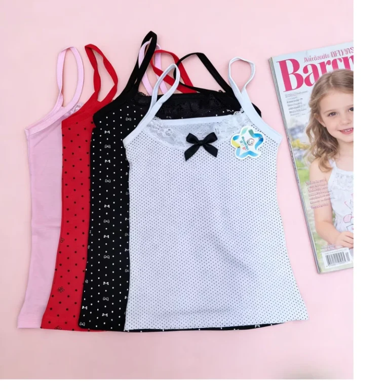 0.75-Dollar-MLZ001-Mixed-Print-Cotton-Girks-Sleeveless-Camisole-Comfortable-Children-Tank-Top-for-AfricaEurope-Market