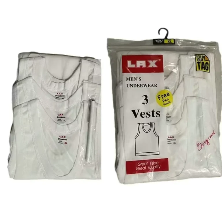 0.85-Dollar-Mode-TFK006-Size-L-3XL-Mens-Gym-Men-White-Underwearshirts-Vest-Tank-Top-Workout-Undershirt-With-Package
