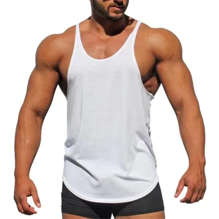 100-Men-Cotton-White-Seamless-Fitness-Bodybuilding-Undershirt-Training-String-Singlet-Gym-tank-Tops-Vest-for-Men