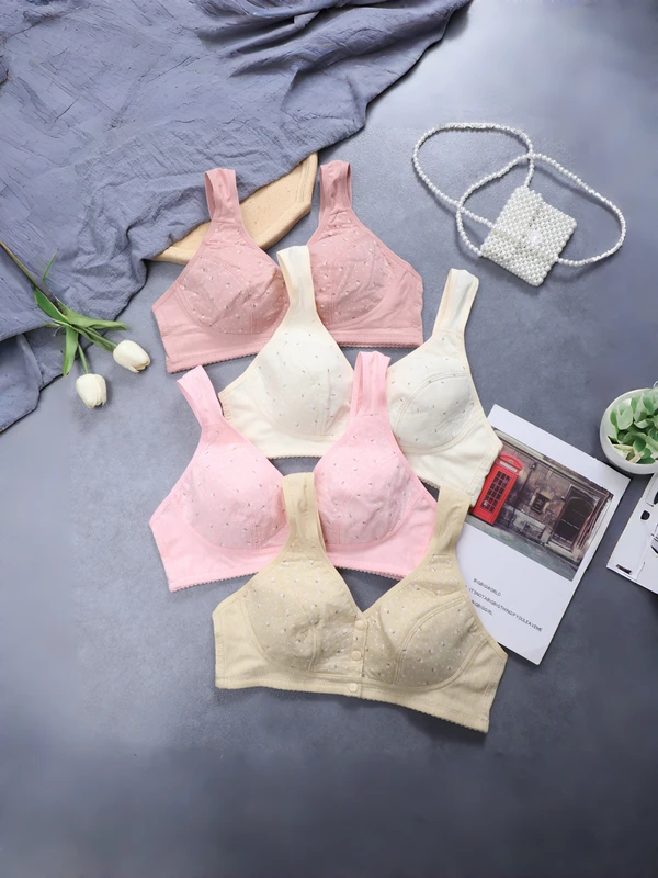 36-46-Polyester-Cotton-Wireless-Front-Closure-Bra-Floral-Print-Comfort-Underwear-for-Elderly-Women