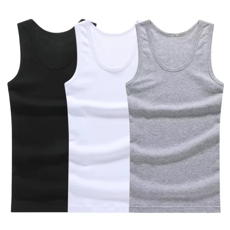 3pcs-100-Cotton-Mens-Sleeveless-Tank-Top-Solid-Muscle-Vest-Undershirts-O-neck-Gymclothing-Tees-Whorl-Tops