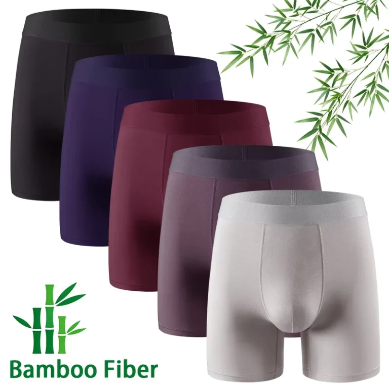 92-Bamboo-Fiber-Mens-Boxer-Briefs-Elastic-Waistband-Moisture-Wicking-No-Ride-up-Soft-Comfortable-Daily-Underwear-for-Men