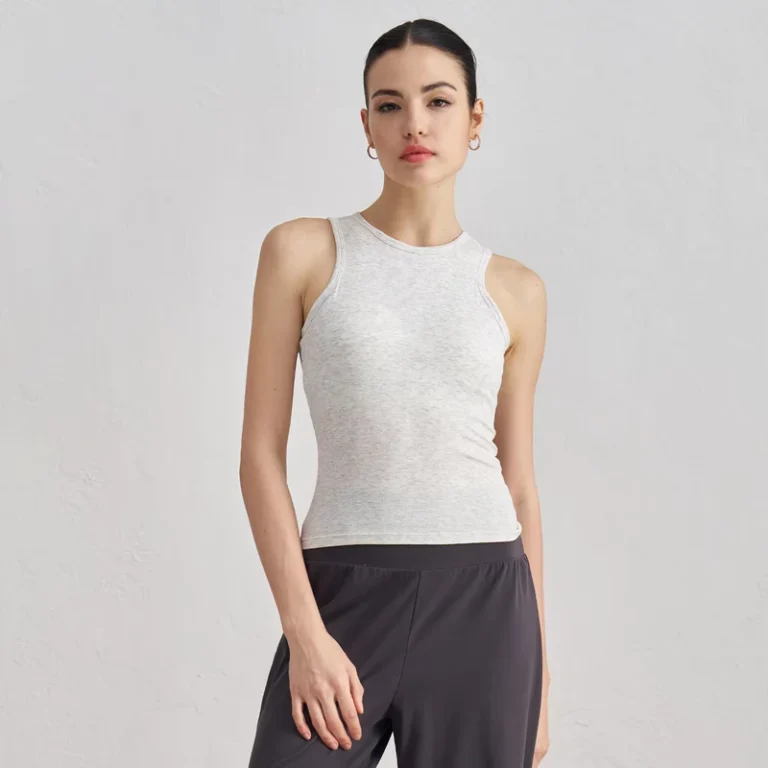 ADWX42013-Soft-Modal-Fabric-Women-Active-Sports-Sleeveless-Tops-Slim-Fit-Workout-Shirt-Camisole-Rib-Gym-Tank-Top