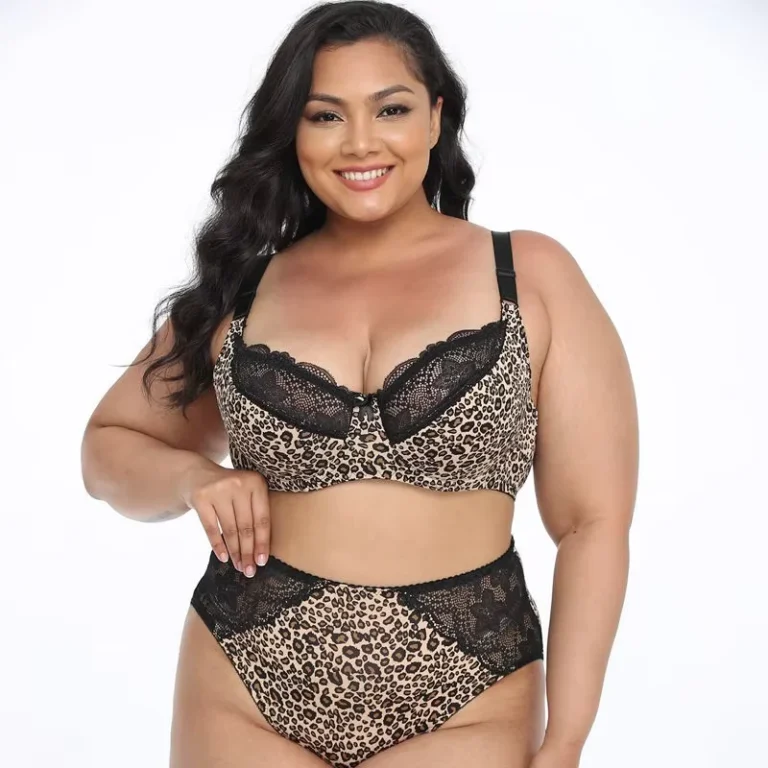 Adjustable-Plus-Size-Leopard-Print-Nylon-Bra-Set-Sexy-Lace-Underwear-for-Fat-Women-Comfortable-Panties-for-Bigger-Sizes