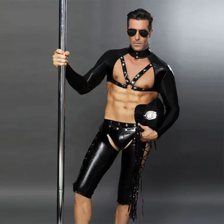 Anime-Sexy-Breathable-Transparent-Mens-Cosplay-Lingerie-Underwear-Suit-Spandex-Nylon