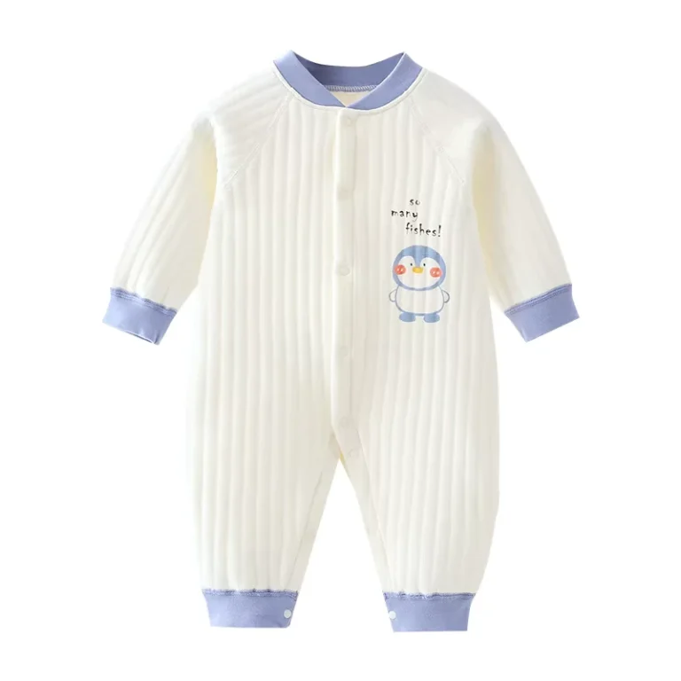 Babies-Underwear-Autumn-Winter-Newborns-0-6-Months-100-Cotton-Casual-Base-Jumpsuit-Baby-Outwear-Solid-Pattern-Infants-Clothes