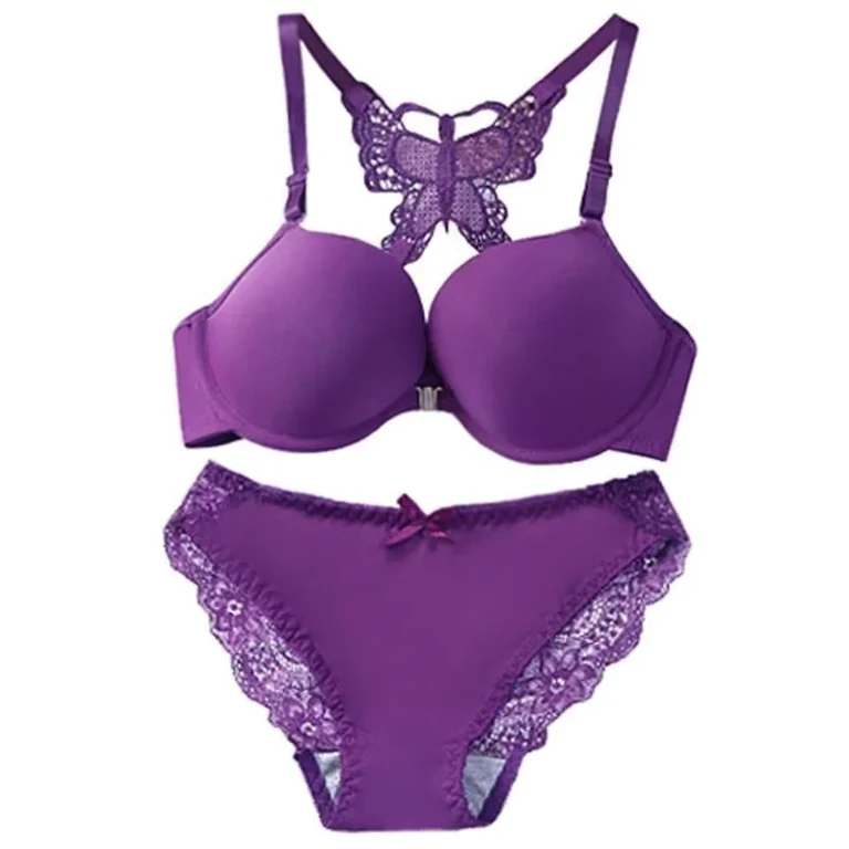 Back-Front-Closure-Custom-Underwear-Set-Women-Bras-Panties-Set-Back-Cross-Butterfly-Bra-and-Brief-Set