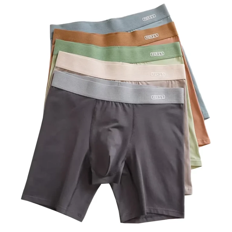Big-Tall-Plus-Size-Mens-Boxer-Briefs-11cm-Longer-Leg-Soft-Combed-Cotton-Breathable-Anti-Chafe-Elastic-Sports-RunningUnderwear