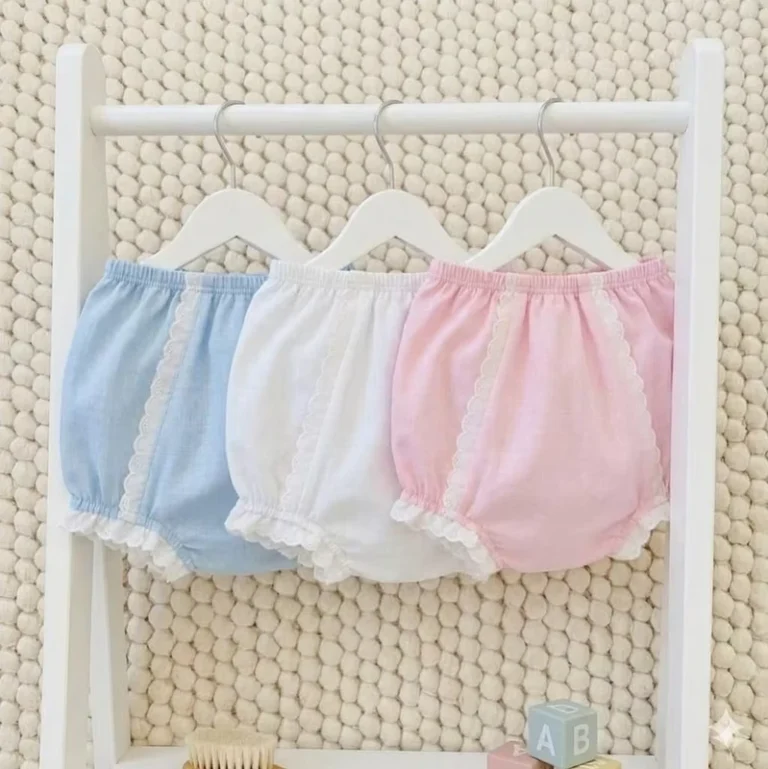 Boutique-Blank-100cotton-Baby-Girls-Ruffle-Panties-Lace-Trim-Infant-Diaper-Covers-Bloomers-Underwear