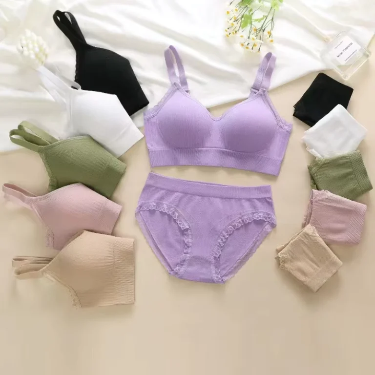 Bra-Brief-Set-Lingerie-Breathable-Adjustable-Strap-Seamless-Underwear-Set-Thong-Womens-Bra-and-Panties-Sets