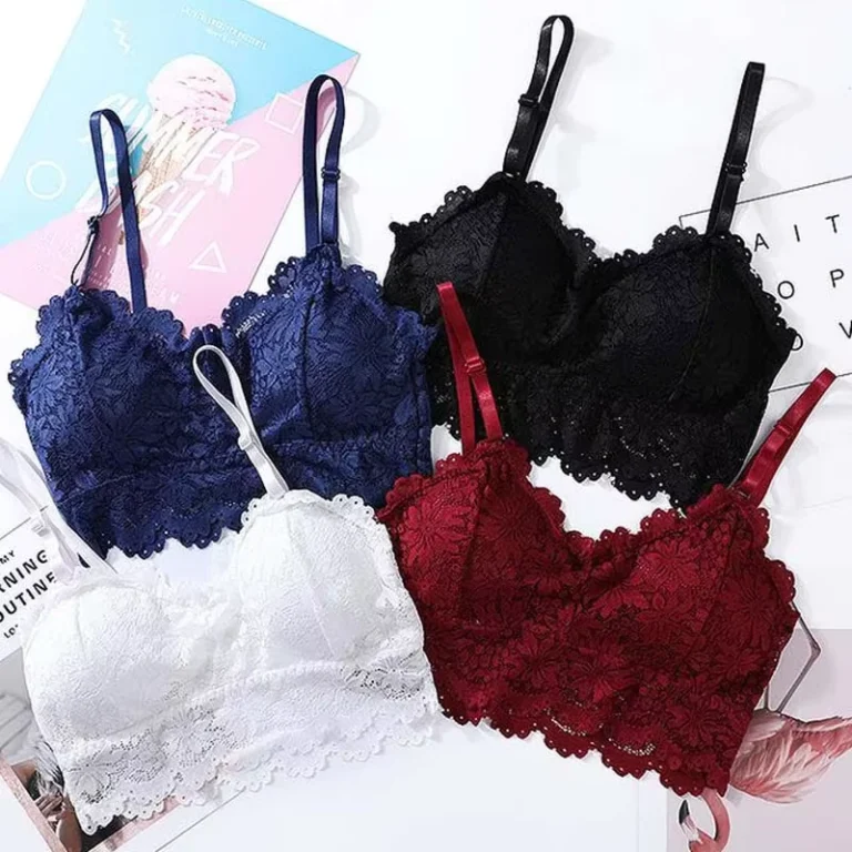 Bra-Wire-Free-Bras-for-Women-Thin-Cotton-Lace-Black-White-Y-line-Straps-None-Closure-Sexy-Bras-for-Women