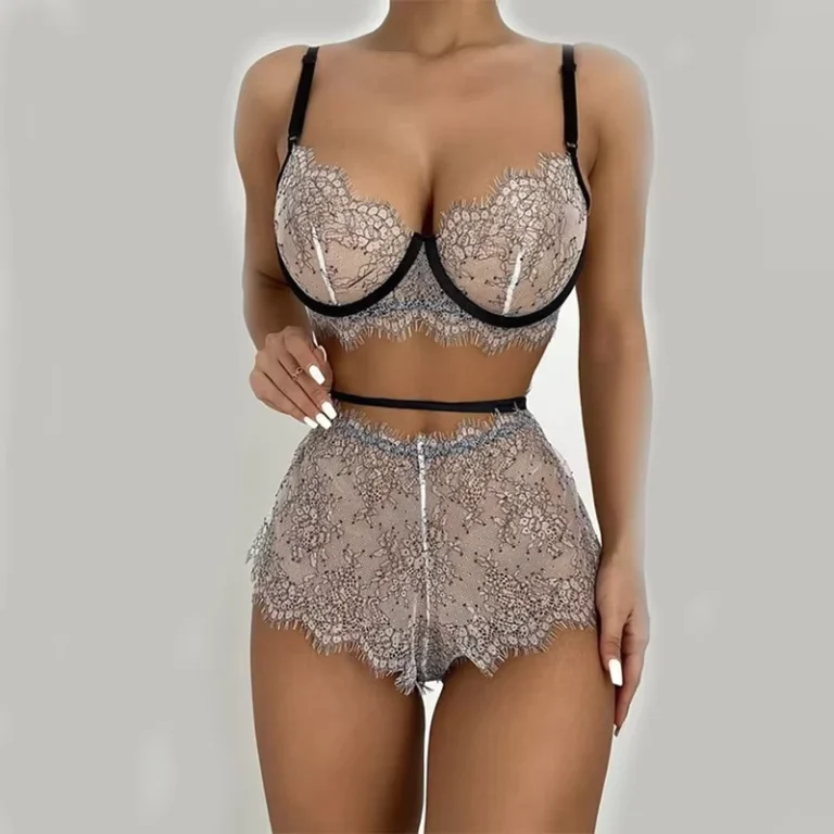 Bra-and-Penty-Plus-Size-Ladies-Sexy-Lace-Sheer-Printed-Embroidery-Seamless-Push-up-Bra-and-Brief-Set-Women