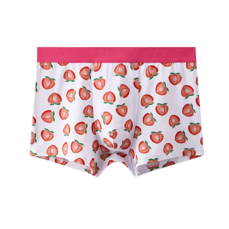 Breathable-Gay-Boy-Cartoon-Print-Short-Boxer-Briefs-Mid-Rise-Knitted-Mens-Sexy-Plus-Size-Underwear-Modal-Cotton-Spandex