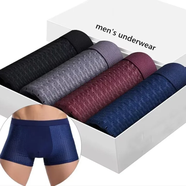 Breathable-Men-Boxers-Briefs-Mesh-Bamboo-Underwear-Solid-Casual-Shorts-Man-Panties-Plus-Size
