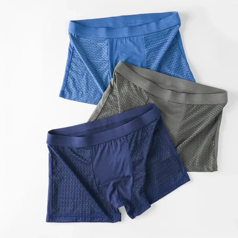 Breathable-Men-Boxers-Briefs-Mesh-Bamboo-Underwear-Solid-Casual-Shorts-Man-Panties-Plus-Size-Ice-Silk-Panty