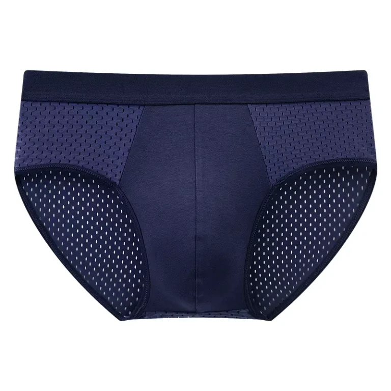 Breathable-Quick-Dry-Solid-Color-Boxer-Briefs-Seamless-Panties-Plus-Size-Mesh-Men-Underwear