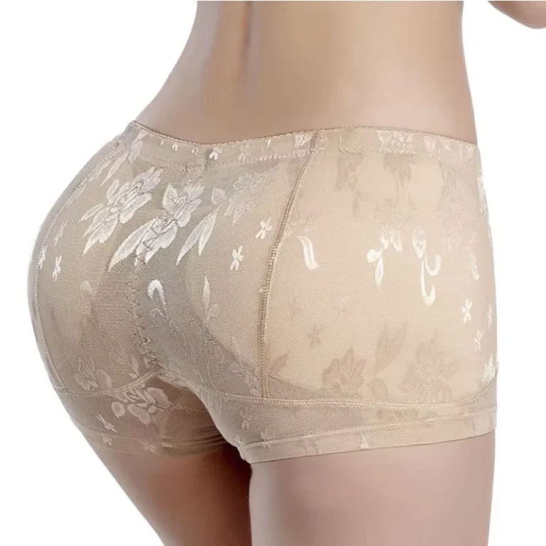 Butt-Shaper-Womens-Padded-Panties-Underwear-M-5XL-Plus-Size-Floral-Control-Panties-for-Women-Black-Beige-2-Pcs-Pad-Shaper