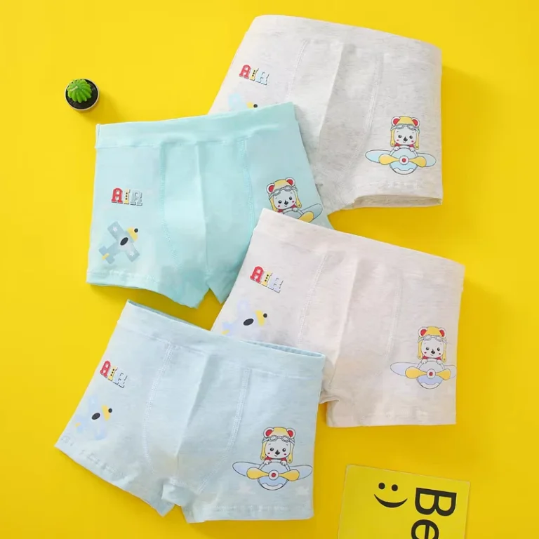 Childrens-Underwear-Cotton-Children-Students-Baby-Boxer-Boxer-Boxer-Shorts-Head-Color-Cotton-Breathable-Cartoon