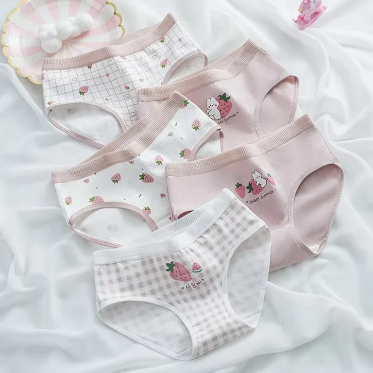 Childrens-Underwear-Little-Girls-Babies-Pure-Cotton-Briefs-Korean-Style-Summer-Thin-Student-Sizes-M-L-XL-2XL