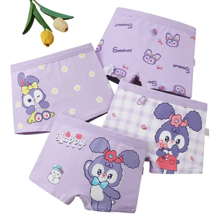 Childrens-Underwear-Little-Girls-Girls-Cotton-Boxers-Comfortable-All-Cotton-Non-Constricting-Flat-Back-Shorts-Sizes-S-2XL