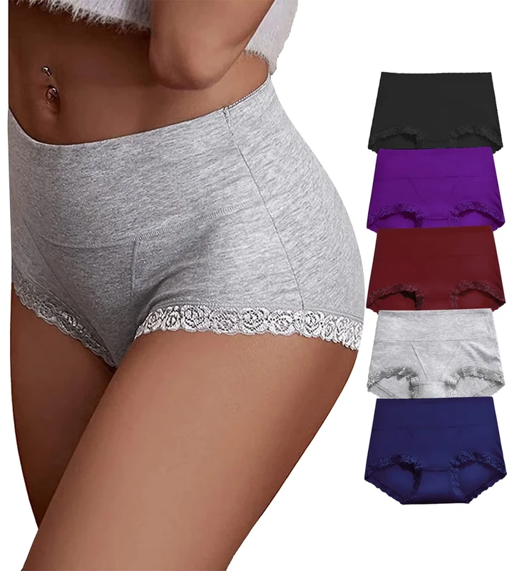 Comfortable-Womens-Panties-Wide-Waistband-Full-Coverage-Plus-Size-Womens-Underwear-High-Waist-Breathable-Cotton-Panty