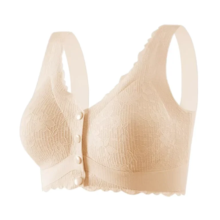 Cool-Daily-Wear-Push-up-Seamless-Full-Coverage-Gathering-Anti-Sagging-Ice-Silk-Breast-feeding-Bra-With-Front-Button-Womens-Bra