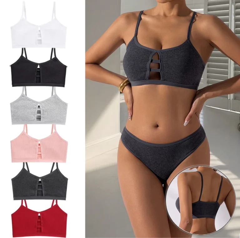 Cotton-Bra-Striped-Lingerie-for-Women-Breathable-Sports-Bra-Beauty-Back-Sports-Bra