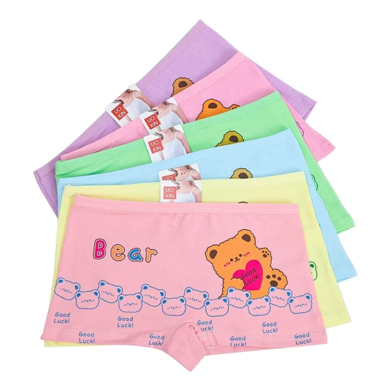 Cotton-Cartoon-Print-Boxer-Underwear-for-Kids-Girls-Panty-4-10-Ages-Kids-Knickers-and-Boxers