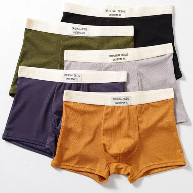 Cotton-Mens-Boxer-Briefs-Underwear-for-Man-Plus-Size-Breathable-Sports-Underpants-Custom-Logo-Panties-OEM-ODM-Design