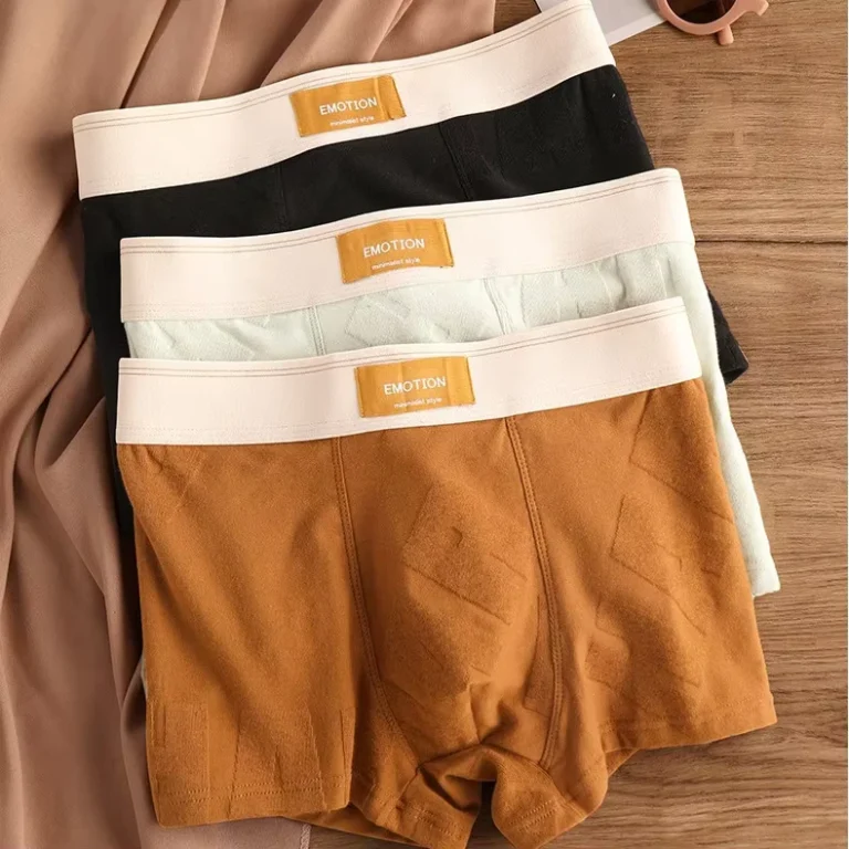 Cotton-Mens-Boxers-Comfortable-Breathable-Mid-waist-Man-Underwear-Plus-Size-Mens-Boxer