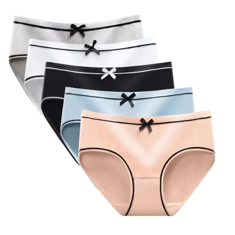 Cotton-Underwear-Cute-Knot-Soft-Breathable-Briefs-Young-Panties-Solid-Girl-Children-Clothes