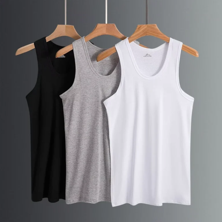 Cotton-White-Seamless-Fitness-Bodybuilding-Undershirt-Training-String-Singlet-Gym-Tank-Tops-Vest-TK08-Custom-Men