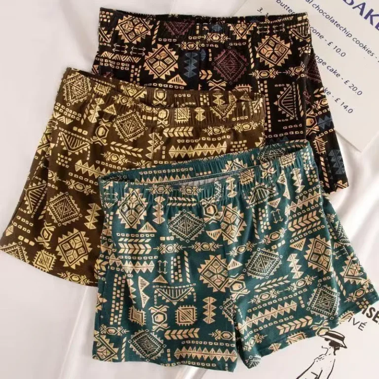 Cross-Border-E-commerce-Mid-Rise-ODM-Loose-Plus-Size-Mens-Underwear-Retro-Boxer-Briefs-Home-Underpants-Sleep-Shorts