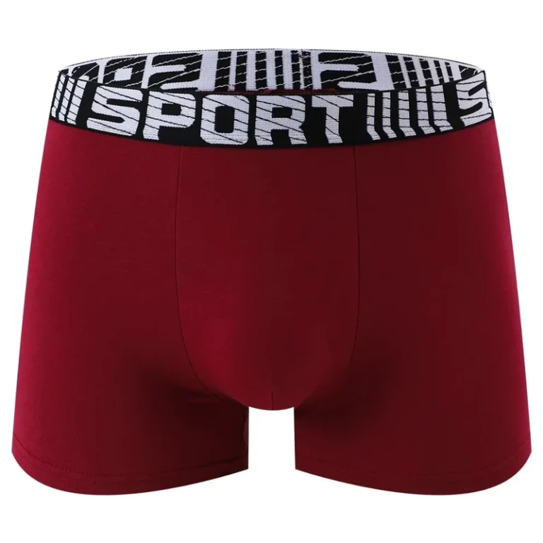 Cross-Border-Sports-Mens-Boxer-Briefs-Fashionable-Letter-Thin-Breathable-Comfortable-Mid-Rise-Adult-Flat-Angle-Pants