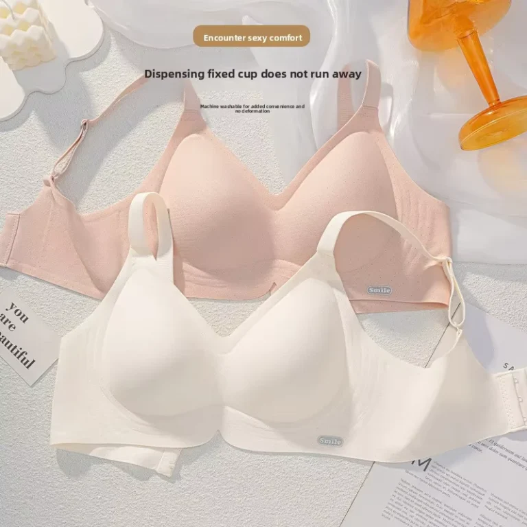 Cross-Border-Trade-New-Style-Seamless-Lightweight-Nude-Feel-Bra-Breathable-Comfortable-Soft-Support-Lifting-Gathering-Non-Slip