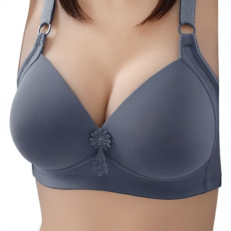 Cross-border-Large-Size-Thin-Glossing-Wire-free-Push-up-Bra-Gathered-Three-row-Buckle-Ladies-Underwear-Manufacturers