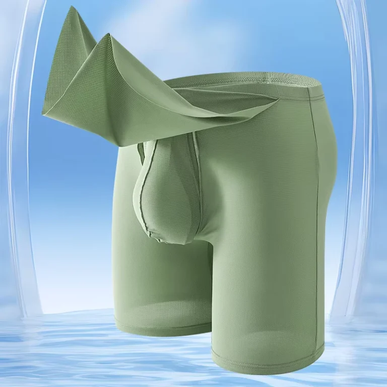 Cross-border-Mens-Underwear-Ice-Silk-Culottes-Mesh-Long-Boxer-Briefs-Anti-wear-Leg-Opening-Sexy-Boxer-Briefs