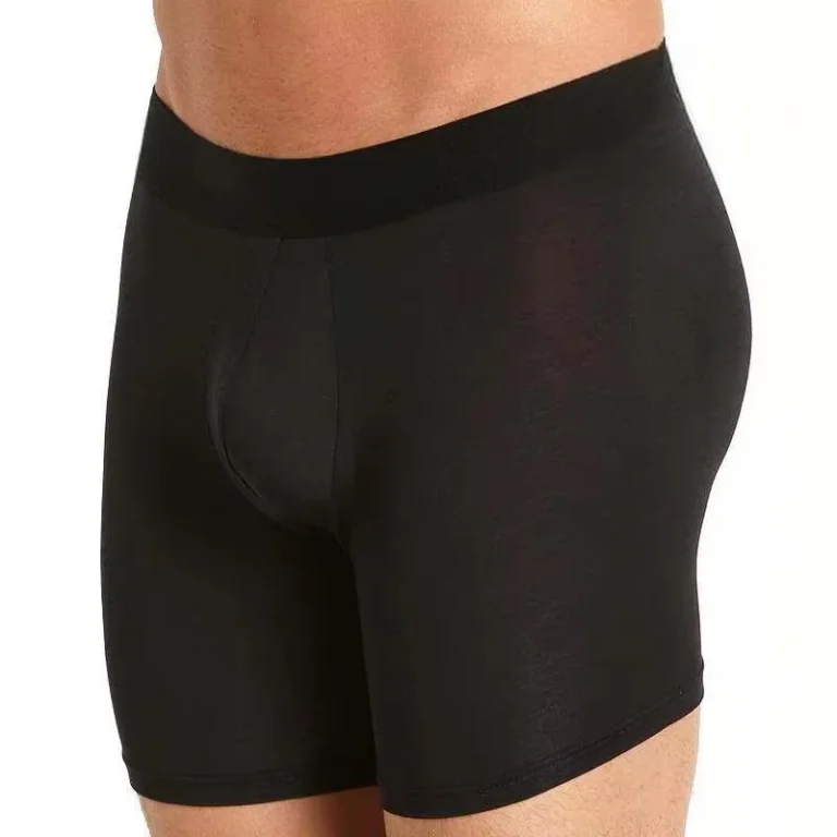 Custom-Design-Manufacture-Mens-Boxers-Briefs-Long-Leg-Middle-Waist-Solid-Color-Breathable-Comfortable-Eco-Friendly-Underwear