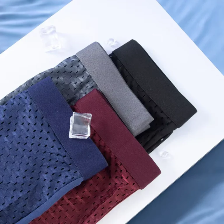 Custom-Logo-New-Mens-Ice-Silk-Spandex-Mesh-Mid-Rise-Breathable-Boxer-Briefs-Summer-Underwear