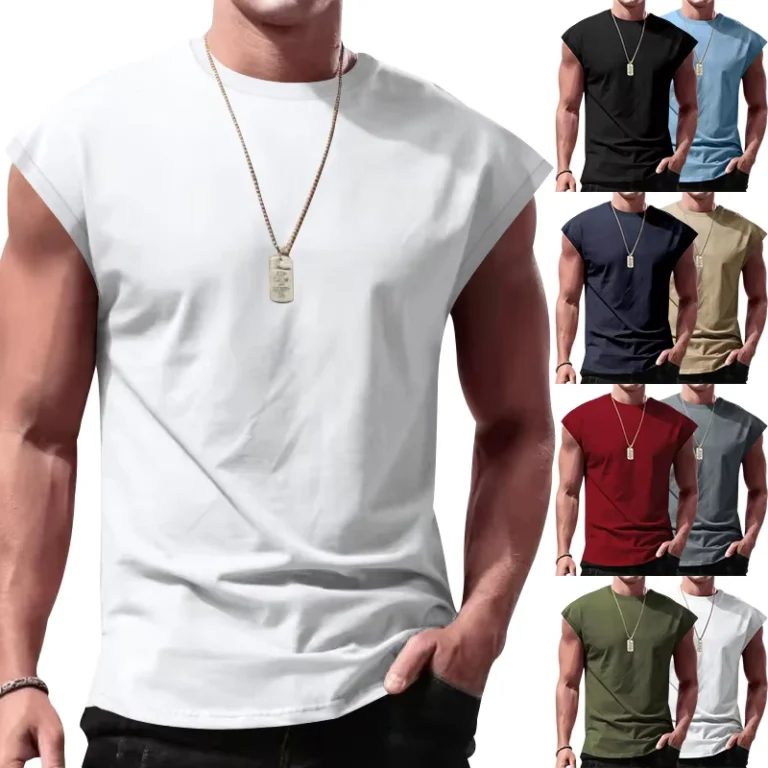 Custom-Men-Sleeveless-Tank-Top-Summer-Casual-Sports-Loose-Fit-Mens-Short-Sleeve-Undershirt