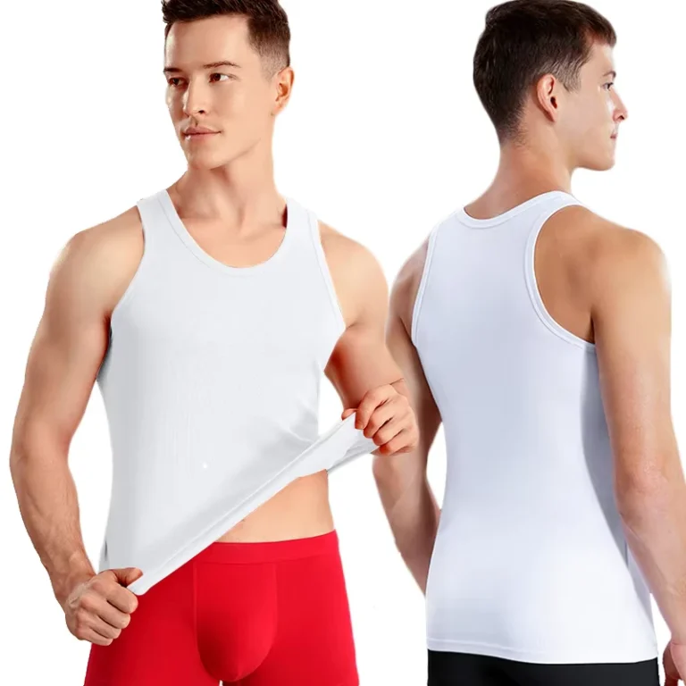 Custom-Mens-Cotton-Vest-Solid-Color-Breathable-Undershirt-Fitness-Shirt-Workout-Sport-Washed