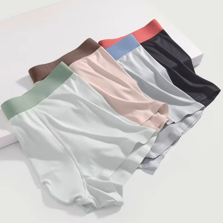 Custom-Mid-Waist-Pure-Cotton-Mens-Underwear-Boxer-Briefs-Breathable-Eco-Friendly-Underwear-Men