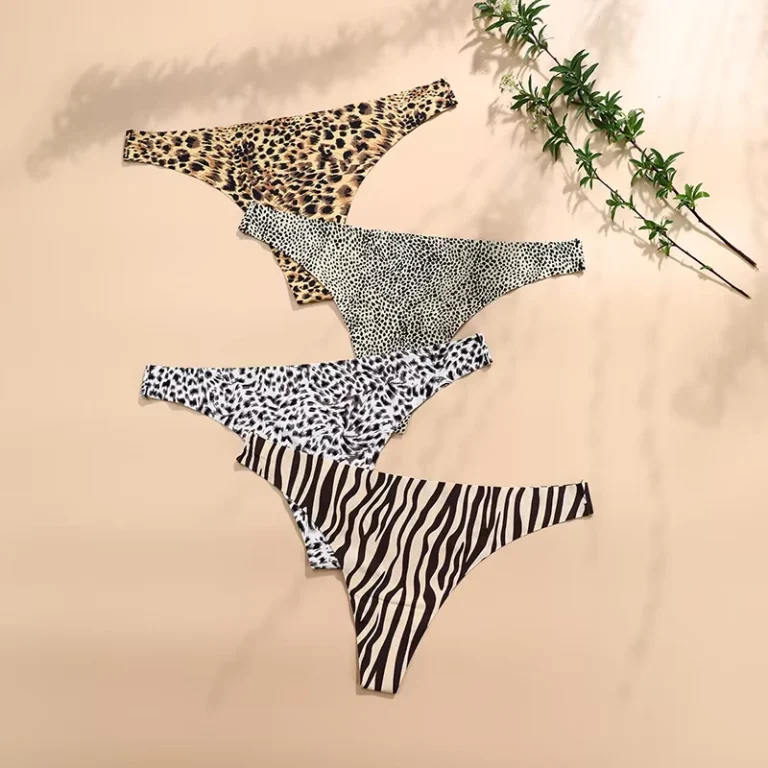 Custom-Sexy-One-Piece-Seamless-Underwear-Bikini-Thongs-Ice-Silk-Zebra-Print-Low-Waisted-Thong-Women-T-Back