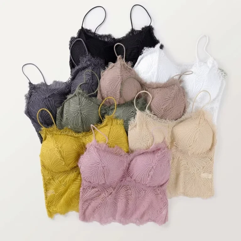 Custom-Womens-Seamless-Tank-Top-Camisole-with-Lace-Spaghetti-Strap-Built-in-Bra-Spandex-Nylon-Material