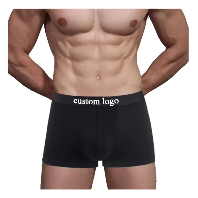 Customized-Logo-Mid-Rise-Boxers-High-Quality-Breathable-Classic-Comfortable-Mens-Short-Boxers
