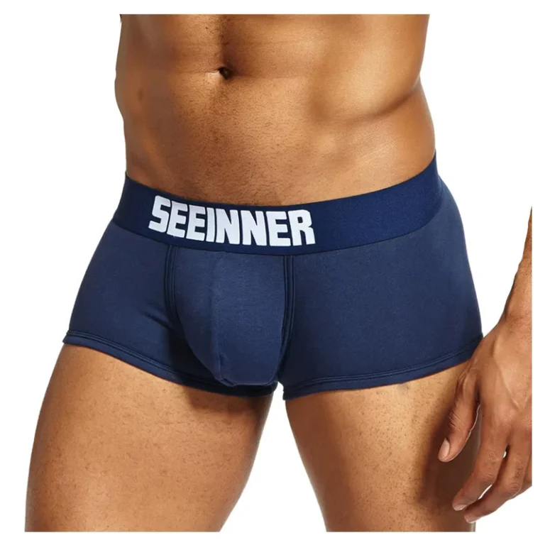 Customized-Men-27s-Cotton-Elastic-Waistband-Mens-Pouch-Long-Boxers-Briefs-Men-Sexy-Underwear