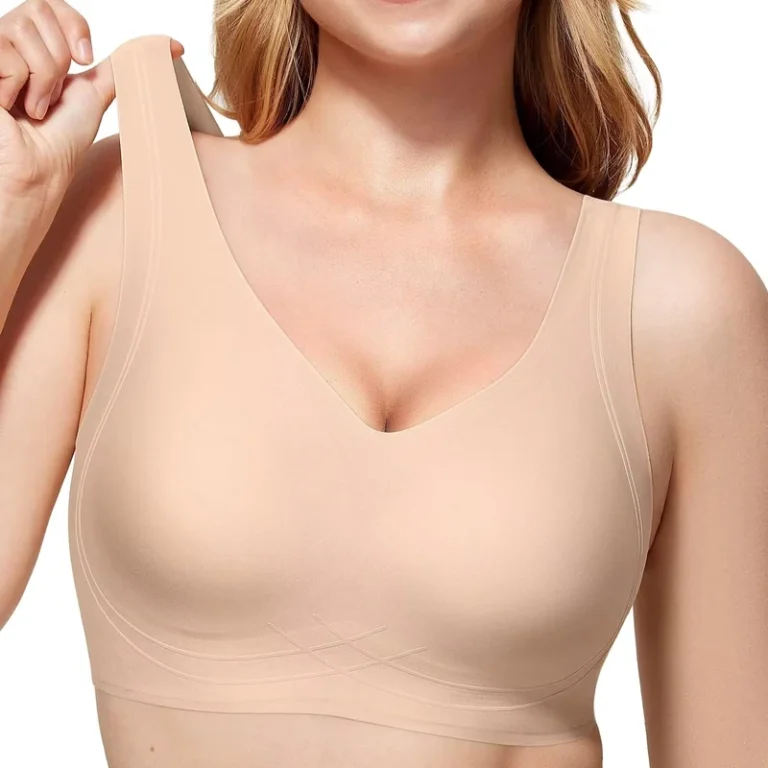 Customized-Wireless-Sport-Bra-for-Women-Full-Cup-Modal-Spandex-Lady-V-Neck-Push-up-Bralette-Seamless-Padded-No-Show-Bra