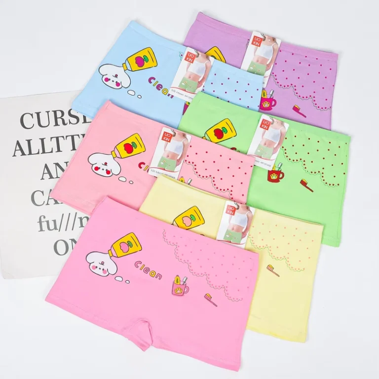 Cute-Cartoon-Print-Cotton-Boxer-Panties-for-Girls-4-10-Years-Skin-Friendly-and-Healthy-for-Kids-Underwears