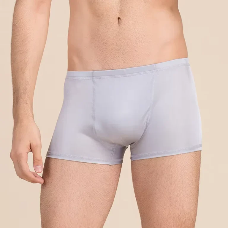 Dropshipping-Factory-Custom-Solid-Color-Boxer-Men-Silk-Knitted-Underwear
