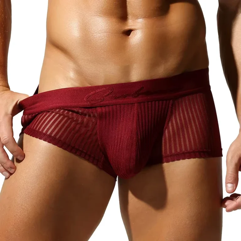 Ecowalson-Mens-Breathable-Knitted-ODM-Boxer-Briefs-Sexy-See-through-U-Convex-Underwear-Fashionable-Low-Waist